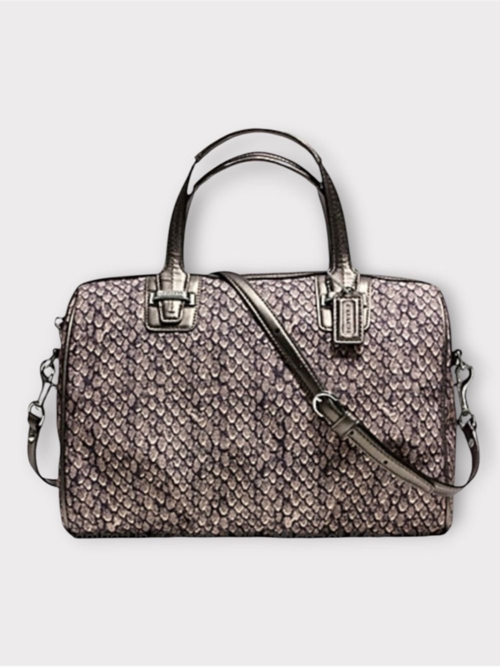 COACH Taylor Snake Print Bag F26037
Gunmetal Python Embossed Luxe
Structured
